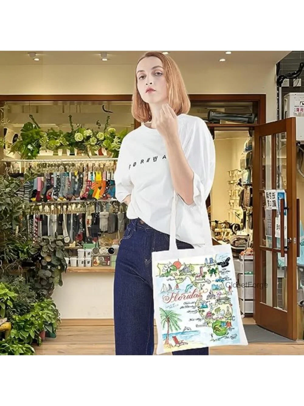 Canvas Tote Bag Waterproof Washable Large Beach Shopping Travel Gym Unisex
